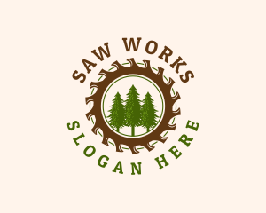 Chainsaw - Chainsaw Woodwork Forestry logo design