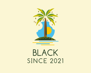 Aquatic - Tropical Beach Tree logo design