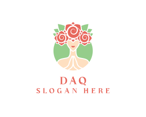 Rose Woman Meditation Logo