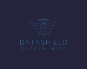 Data - Geometric Owl Constellation logo design