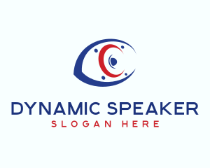 Speaker - Subwoofer Eye Speaker logo design