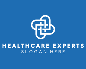 Abstract Medical Cross logo design