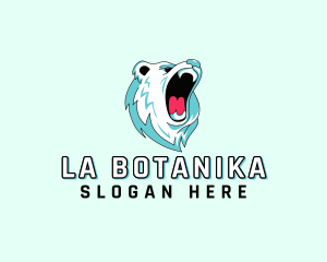 Angry - Wild Polar Bear logo design