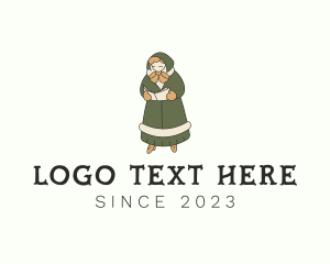 Xmas - Carolling Dress Woman logo design