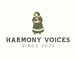 Choir - Carolling Dress Woman logo design