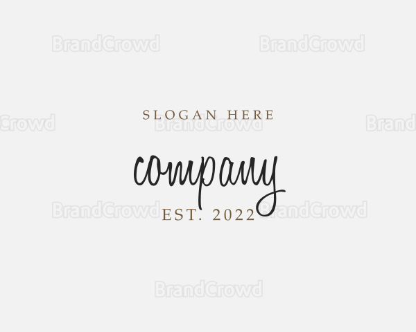 Elegant Cursive Business Logo