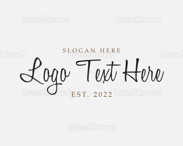 Elegant Cursive Business Logo