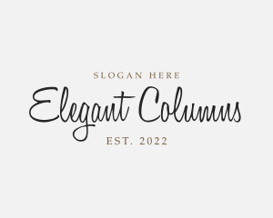 Elegant Cursive Business logo design