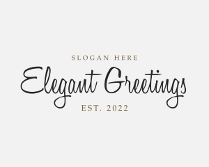 Elegant Cursive Business logo design