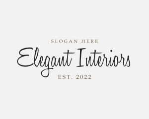 Elegant Cursive Business logo design