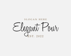 Elegant Cursive Business logo design