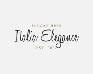 Elegant Cursive Business logo design