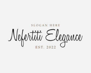 Elegant Cursive Business logo design