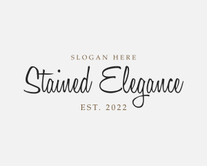 Elegant Cursive Business logo design