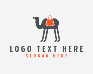Shopping - Desert Camel Bag logo design