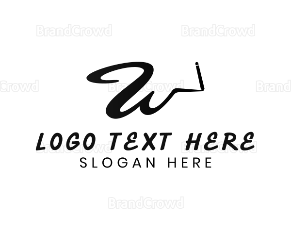 Handwritten Cursive Marketing Logo