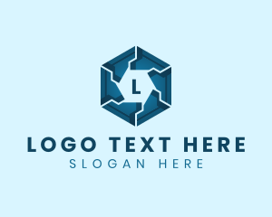 Futuristic - Hexagon Digital Technology logo design