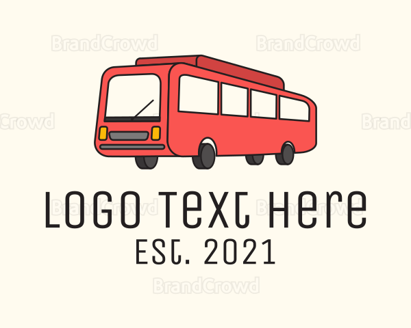 Red Service Bus Logo