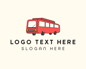 Airport Transfer - Transport Service Bus logo design