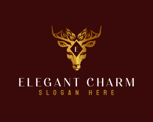 Elegant Deer Boutique logo design