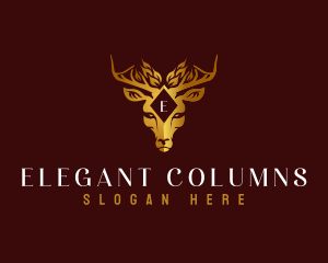 Elegant Deer Boutique logo design