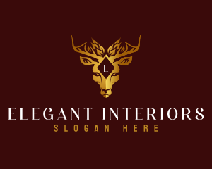 Elegant Deer Boutique logo design