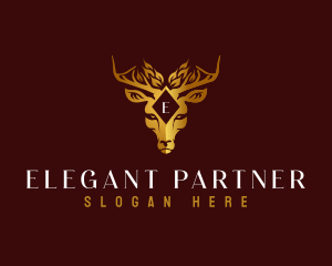 Elegant Deer Boutique logo design