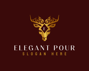 Elegant Deer Boutique logo design