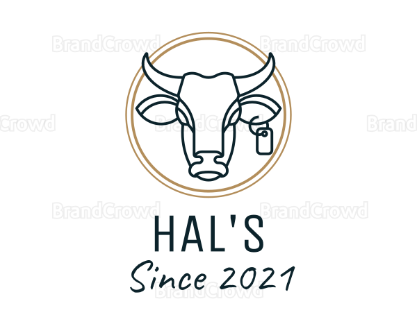 Cattle Dairy Farm Logo