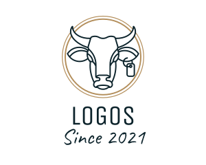 Horns - Cattle Dairy Farm logo design