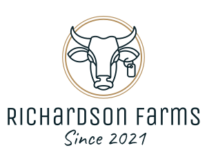 Cattle Dairy Farm logo design