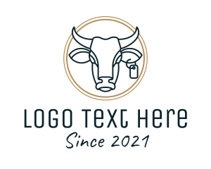 Farm - Cattle Dairy Farm logo design