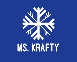 Simple Winter Snowflake  Logo
