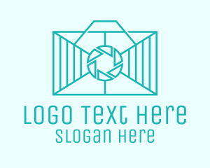 Geometric Rectangle  Camera Logo