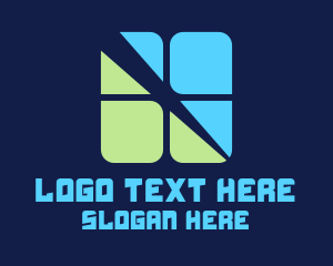 Slash - Abstract Web Developer logo design