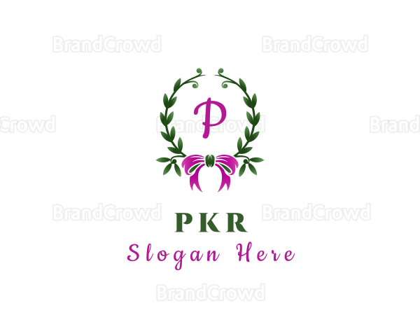 Ribbon Wreath Event Planner Logo