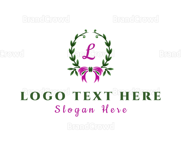 Ribbon Wreath Event Planner Logo