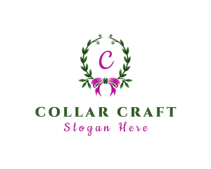 Ribbon Wreath Event Planner logo design