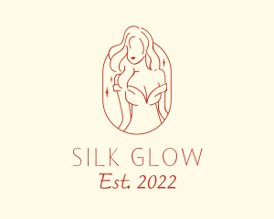 Conditioner - Aesthetic Female Model logo design