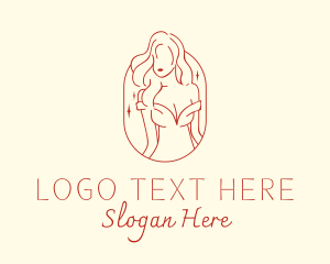 Aesthetic Female Model  Logo