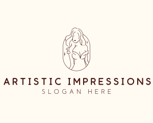 Aesthetic Female Model  logo design