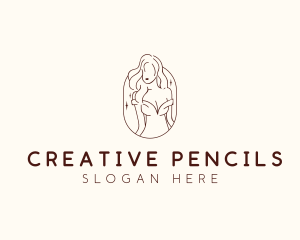 Aesthetic Female Model  logo design