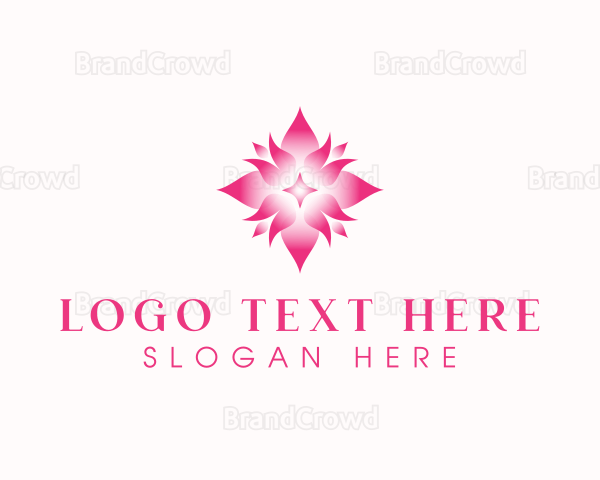 Lotus Wellness Flower Logo