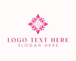 Salon - Lotus Wellness Flower logo design