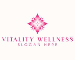 Lotus Wellness Flower logo design