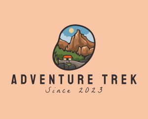 Trekking - Trekking Adventure Campsite logo design