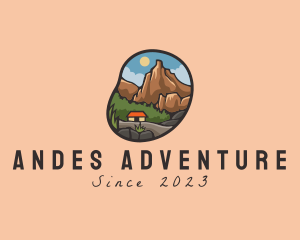 Trekking Adventure Campsite logo design