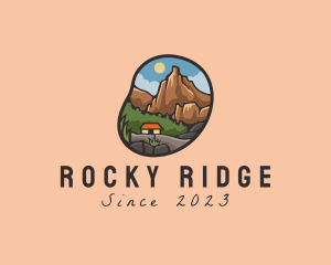 Rocky - Trekking Adventure Campsite logo design