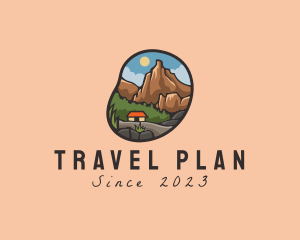 Itinerary - Trekking Adventure Campsite logo design