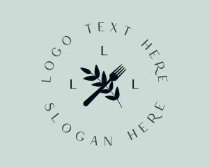 Laurel - Fine Dining Fork logo design